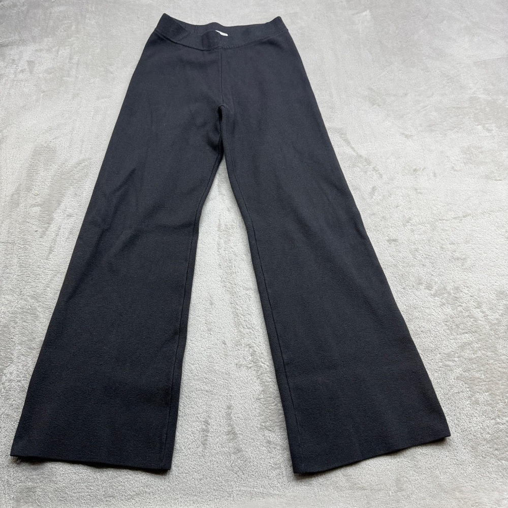 Scotch & Soda Knit Pants Women S Gray Wide Ribbed Hi Rise Trousers Quiet Luxury